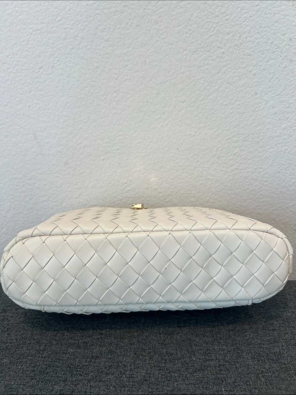 Woven Top-Handle Cosmetic Bag - Cream